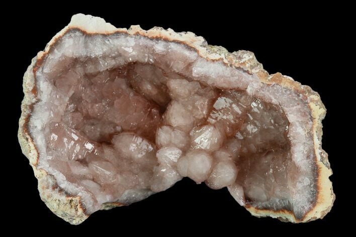 Pink Amethyst Geode Section - Argentina #127280